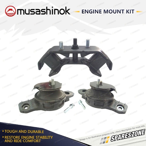 Front + Rear Round Engine Mount for Subaru Forester SJ5 Impreza GJ7 GP7 XV CVT