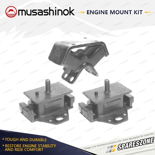 Front + Rear Engine Mount Kit for Toyota Celica RA23 RA28 RA40 2.0L 4Cyl 76-81