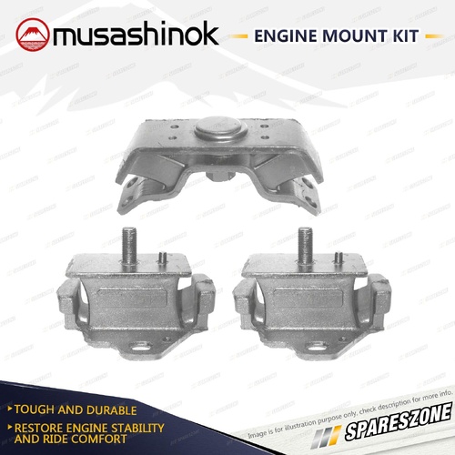 Front + Rear Engine Mount Kit for Toyota 4 Runner VZN130 3.0L 4WD 3VZFE 92-96