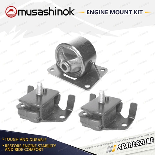 Front + Rear Engine Mount Kit for Toyota Hiace LH 103 113 125 162 172 89-98 Auto