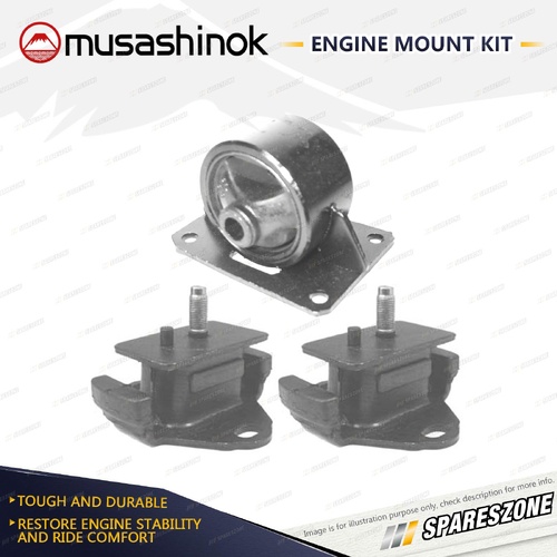 Front + Rear Engine Mount Kit for Toyota Hiace LH 103 113 125 162 172 98-05 Auto