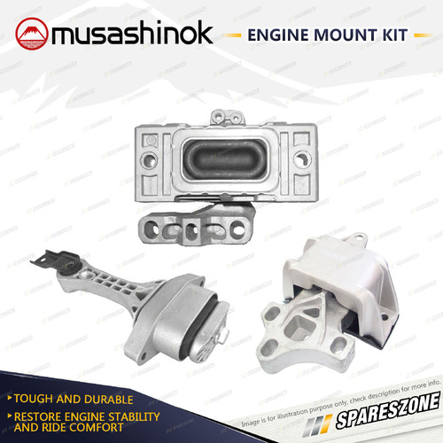 Full Engine Mount Kit for Audi A3 8L 1.8T 4Cyl Turbo AGU AUM 98-04 5 Spd Auto