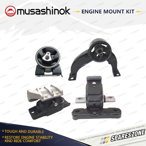 Full Engine Mount Kit for Chrysler Sebring JS 2.4L 4Cyl EDZ X25D1 07-10 Auto