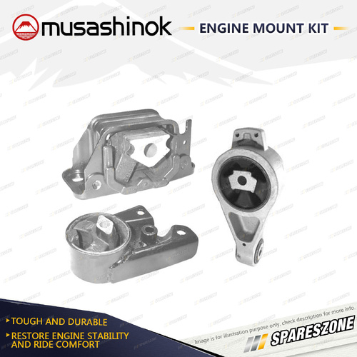 LH + RH Mid + RH Top Engine Mount for Chrysler Neon JA 2.0L 4Cyl S4RE 96-99 Auto