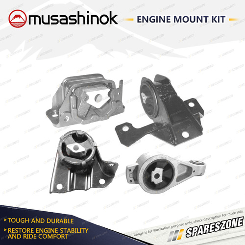 Musashinok Full Engine Mount Kit for Chrysler Neon JA 2.0L S4RE 96-99 Manual