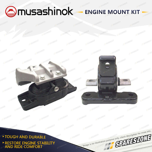 Musashinok LH + RH Engine Mount for Chrysler Sebring JS 2.7L V6 EER 07-11 Auto