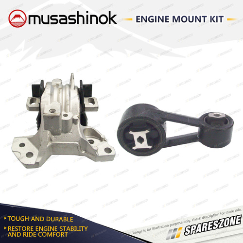 Musashinok LH + RH Engine Mount Kit for Citroen C6 3.0L V6 ES9A 9/06-12/08 Auto