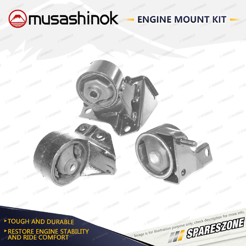Full Engine Mount Kit for Daihatsu Applause A101S 1.6L 4Cyl HDE HDF 89-99 Auto
