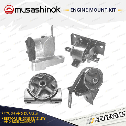 Full Engine Mount Kit for Daihatsu Charade G200 G202S 1.0L 3Cyl HCE CB 93-98