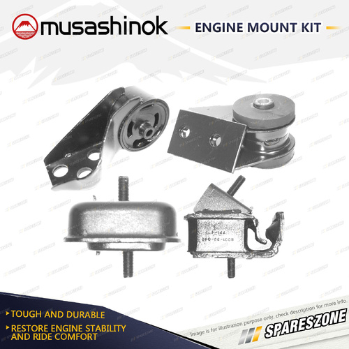 Full Engine Mount Kit for Ford Laser KA Meteor GA E3 E5 81-83 Auto Manual
