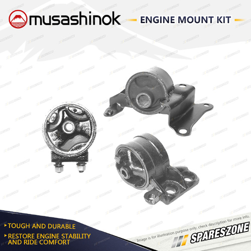 Full Engine Mount Kit for Ford Laser KF KH TX3 1.8L 4Cyl 4WD BP BPT 90-94 Manual