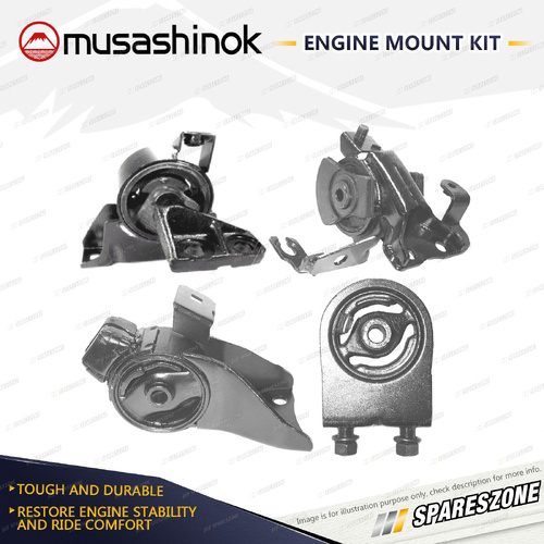 Musashinok Full Engine Mount Kit for Ford Laser KN KQ 1.8L 4Cyl FP 98-02 Manual