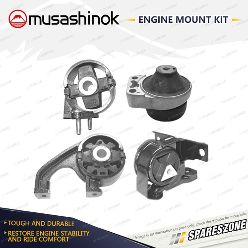 Musashinok Full Engine Mount Kit for Ford Mondeo HD HE 2.0L 4Cyl ZH20 99-01 Auto
