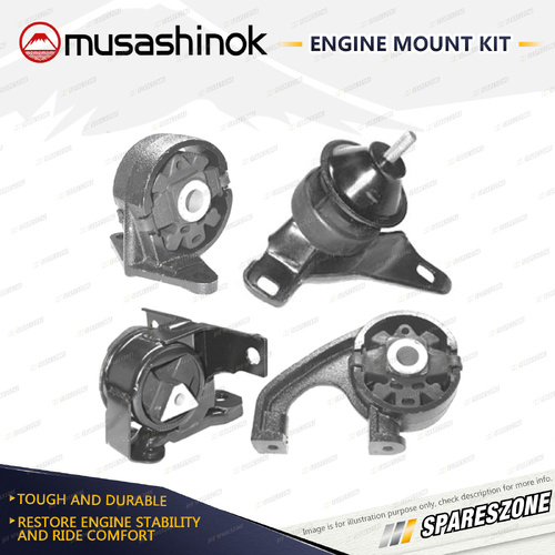 Musashinok Full Engine Mount Kit for Ford Mondeo HA HB 2.0L 4Cyl ZH20 94-96 Auto