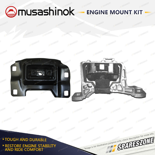 Musashinok LH + RH Engine Mount Kit for Ford Focus LS LT LV 2.0L 4Cyl 05-11 Auto