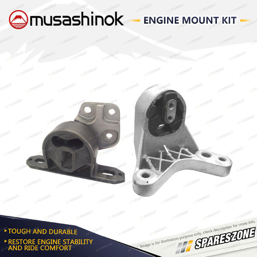 Musashinok LH + RH Engine Mount Kit for Ford KATA TB 1.3L 4Cyl BL13 99-03 Manual