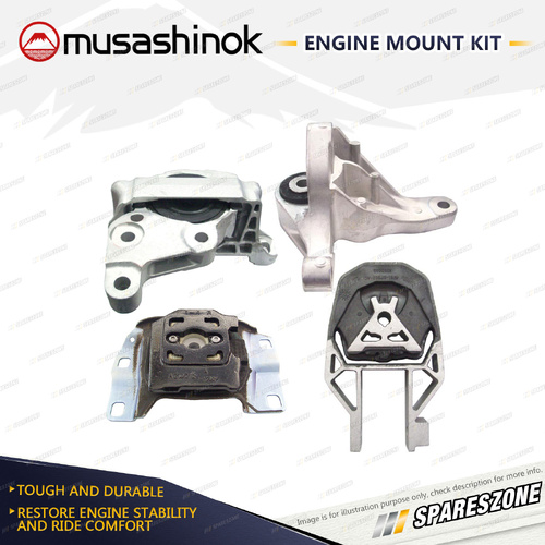 Full Engine Mount Kit for Ford Kuga TF 2.0L 4Cyl Turbo Diesel AWD TXMA 13-15 DCT