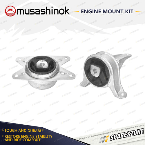 Musashinok LH + RH Engine Mount Kit for Holden Astra TS 1.8L X18XE1 Z18XE 98-05