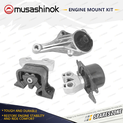 Musashinok Full Engine Mount Kit for Holden Combo Van XC 1.6L Z16SE 02-05 Manual