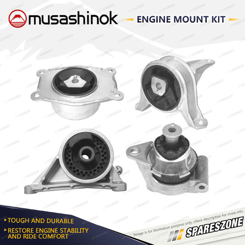 Musashinok Full Engine Mount Kit for Holden Astra TS Zafira TT 2.2L Z22SE 01-06
