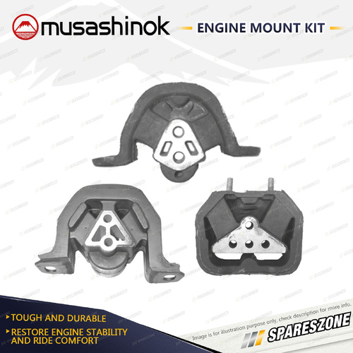 Rear + LH + RH Engine Mount Kit for Holden Calibra YE 2.0L 91-97 Manual