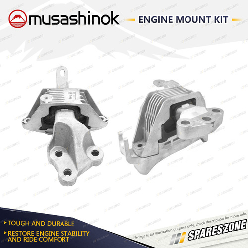 Musashinok LH + RH Engine Mount for Holden Cruze JH 1.8L 4Cyl F18D4 11-14 Auto