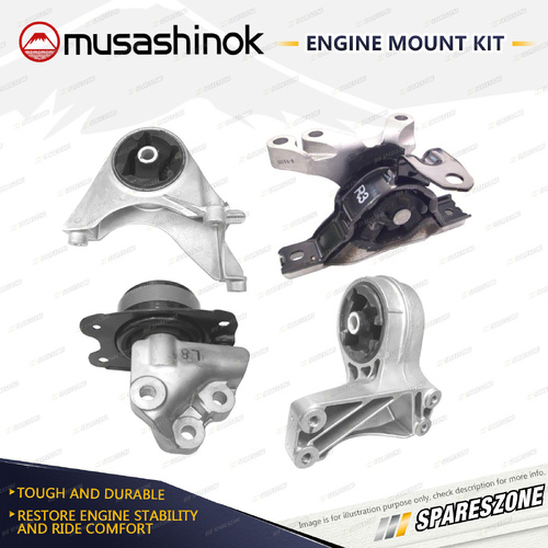Musashinok Full Engine Mount Kit for Holden Captiva CG 3.2L 4WD LU1 06-11 Auto