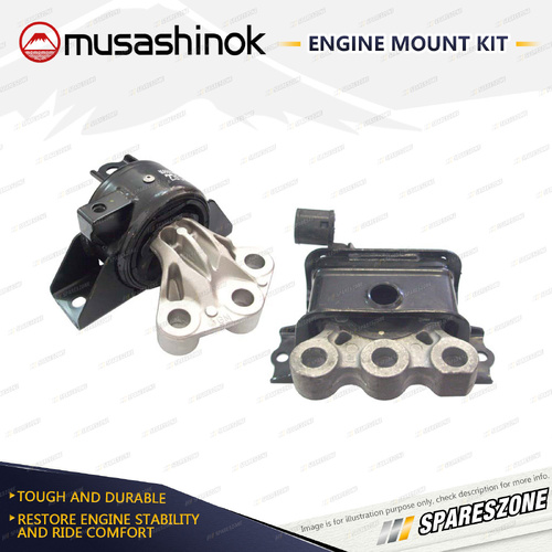Musashinok LH + RH Engine Mount for Holden Barina RS TM 1.4L 1.6L 11-16 Manual