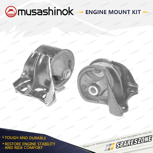 LH + RH Engine Mount Kit for Honda Civic EG5 EH9 1.6L 4Cyl D16A8 91-93 Auto