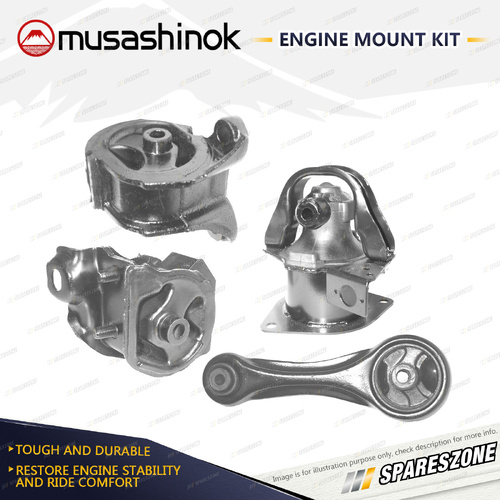 Full Engine Mount Kit for Honda Accord CB9 2.2L 4Cyl Wagon F22A6 91-94 Auto
