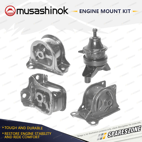 Full Engine Mount Kit for Honda Prelude BB5 2.2L 4Cyl F22Z6 97-01 Auto & Man