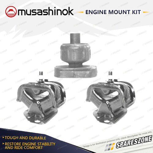 Full Engine Mount Kit for Honda Prelude AB 1.8L 4Cyl SB0 82-87 Auto Manual