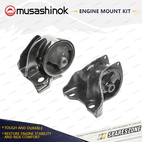 LH + RH Engine Mount Kit for Honda Civic EG3 1.3L 4Cyl 4 Door D13B2 91-93 Auto