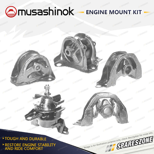 Musashinok Full Engine Mount Kit for Honda Civic EJ6 EJ8 EK1 95-01 Auto Manual