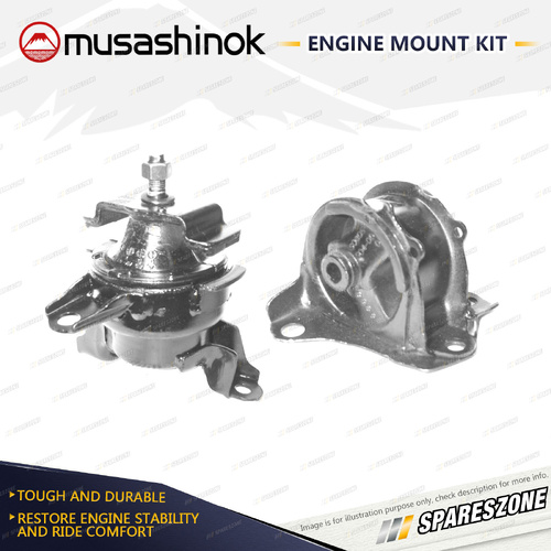 Musashinok LH + RH Engine Mount Kit for Honda Civic EJ EK EM CRV RD 95-01
