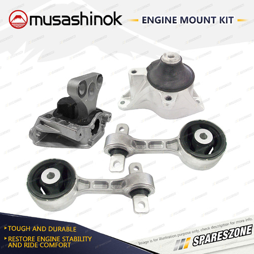 Full Engine Mount Kit for Honda Civic FK2 1.8L 4Cyl Vtec R18A2 06-12 Auto & Man