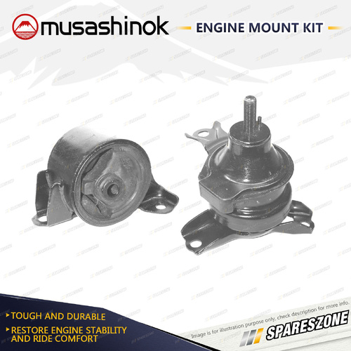 Musashinok LH + RH Engine Mount Kit for Honda Accord CG CK 2.3L 4Cyl 97-03 Auto