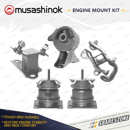 Full Engine Mount Kit Type1 for Honda Odyssey RA8 3.0L V6 J30A3 00-04 Auto