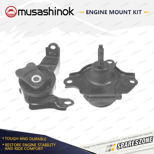 LH + RH Engine Mount Kit for Honda CRV RD 2.0L 2.4L 4Cyl Vtec 4WD 01-07 Auto