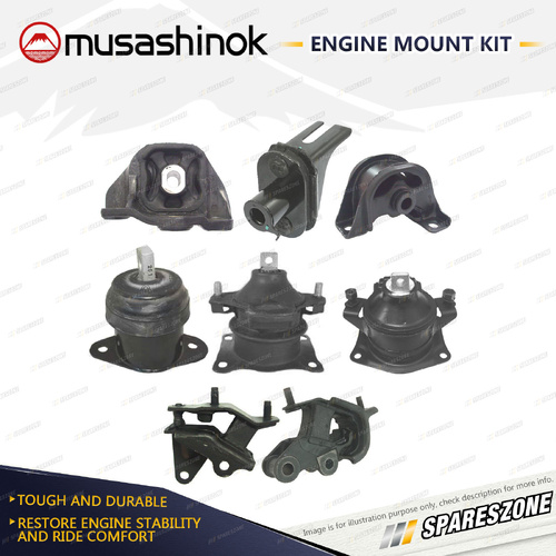 Full Engine Mount Kit for Honda Accord Euro CL9 2.4L 4Cyl K24A3 02-08 Manual