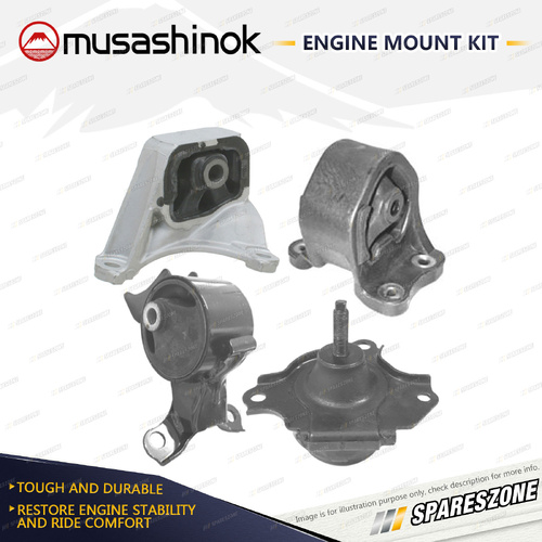 Full Engine Mount Kit for Honda CRV RD 2.0L 2.4L 4Cyl K20A1 K24A1 01-07 Manual