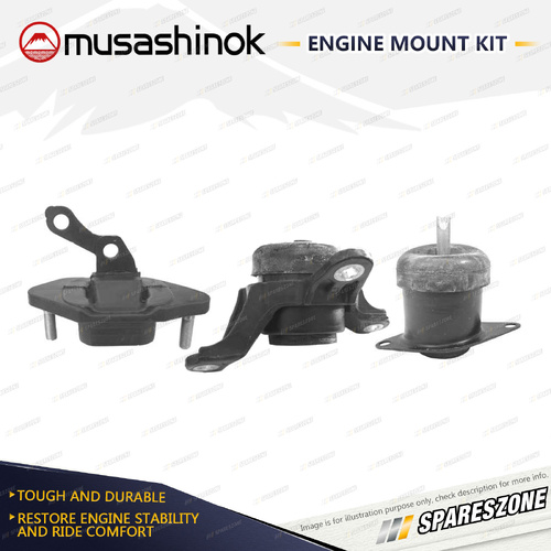 LH Upper + LH Lower + RH Engine Mount for Honda Accord Euro CU2 2.4L 08-15 Auto