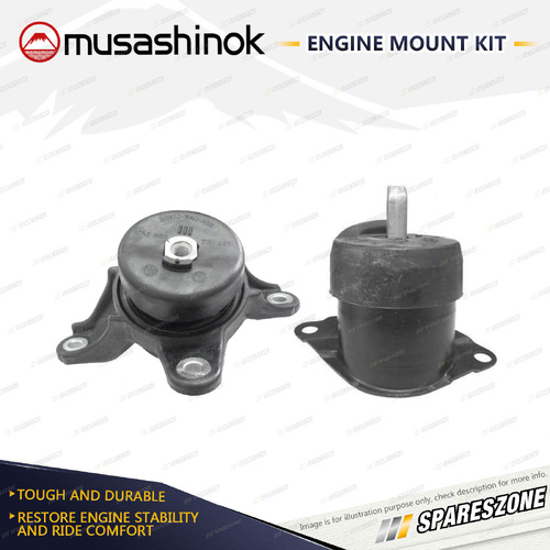 Musashinok LH + RH Engine Mount for Honda Accord V6 CP3 3.5L V6 J35Z2 08-13 Auto