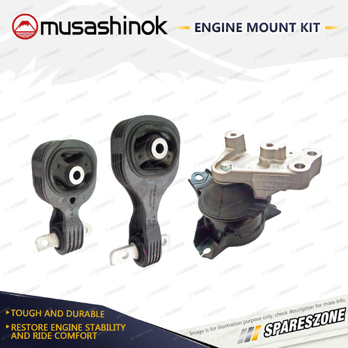 Musashinok Full Engine Mount Kit for Honda Odyssey RC1 2.4L 4Cyl K24W7 14-On CVT