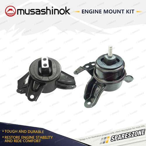 LH + RH Engine Mount Kit for Hyundai i45 YF 2.4L 4Cyl 10-13 2 Bolt Bracket