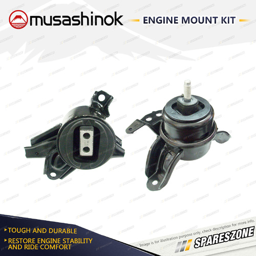 LH + RH Engine Mount Kit for Hyundai i45 YF 2.0L 2.4L 10-13 Auto 2 Bolt Bracket