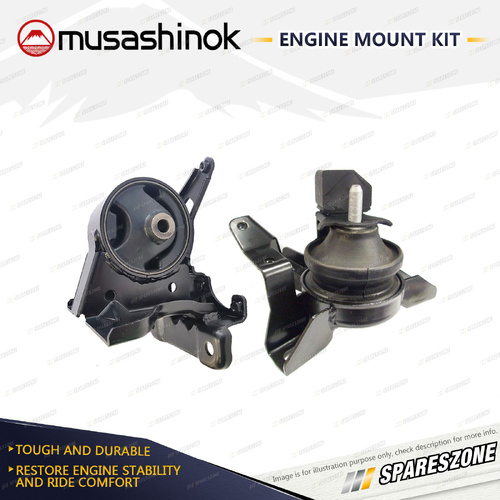 LH + RH Engine Mount Kit for Hyundai Santa Fe SM 2.7L V6 4WD G6BA 00-06 Auto