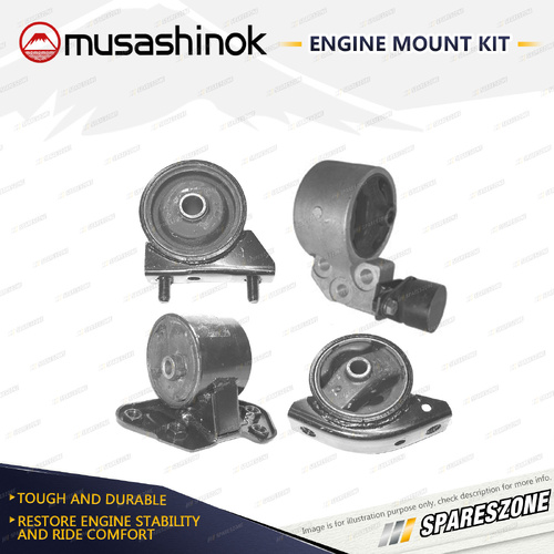 Full Engine Mount Kit Type1 for Hyundai Excel X3 1.5L DOHC G4FK 98-00 Auto