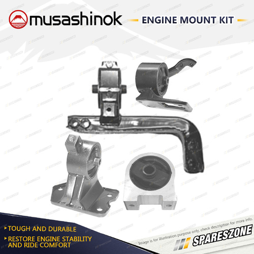 Musashinok Full Engine Mount Kit for Hyundai Sonata Y3 2.0L G4CP 96-98 Manual