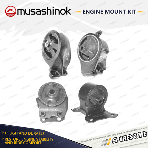Musashinok Full Engine Mount Kit for Hyundai Sonata EF 2.0L 4Cyl G4JP 98-00 Auto